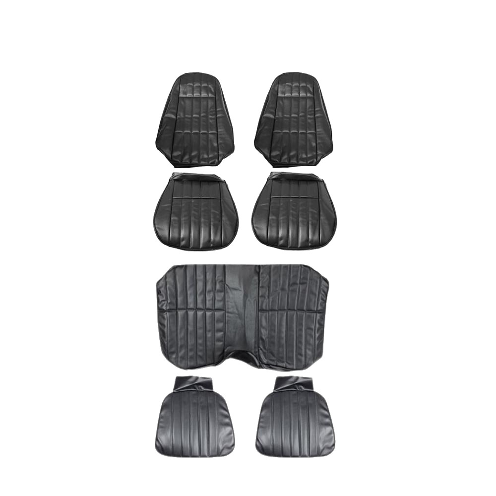 First Place Auto Parts 1971 Chevrolet Camaro Upholstery Kit, Bucket Seats, Standard, Coupe, Black - (71CAMBLKUPINT-K)