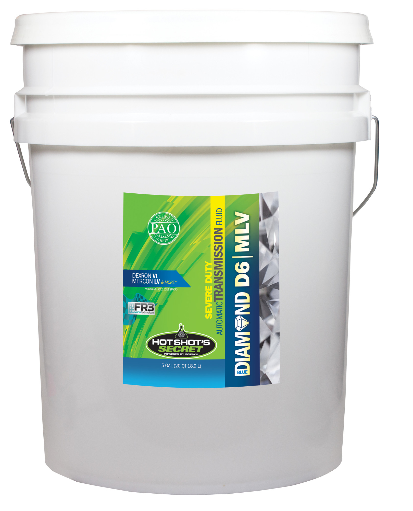 Hot Shot's Secret Hot Shot's Secret® Blue Diamond® Transmission Fluid Dexron Vi, Mercon Lv (D6/Mlv) - 5 Gallon  - (BDDEX605G)