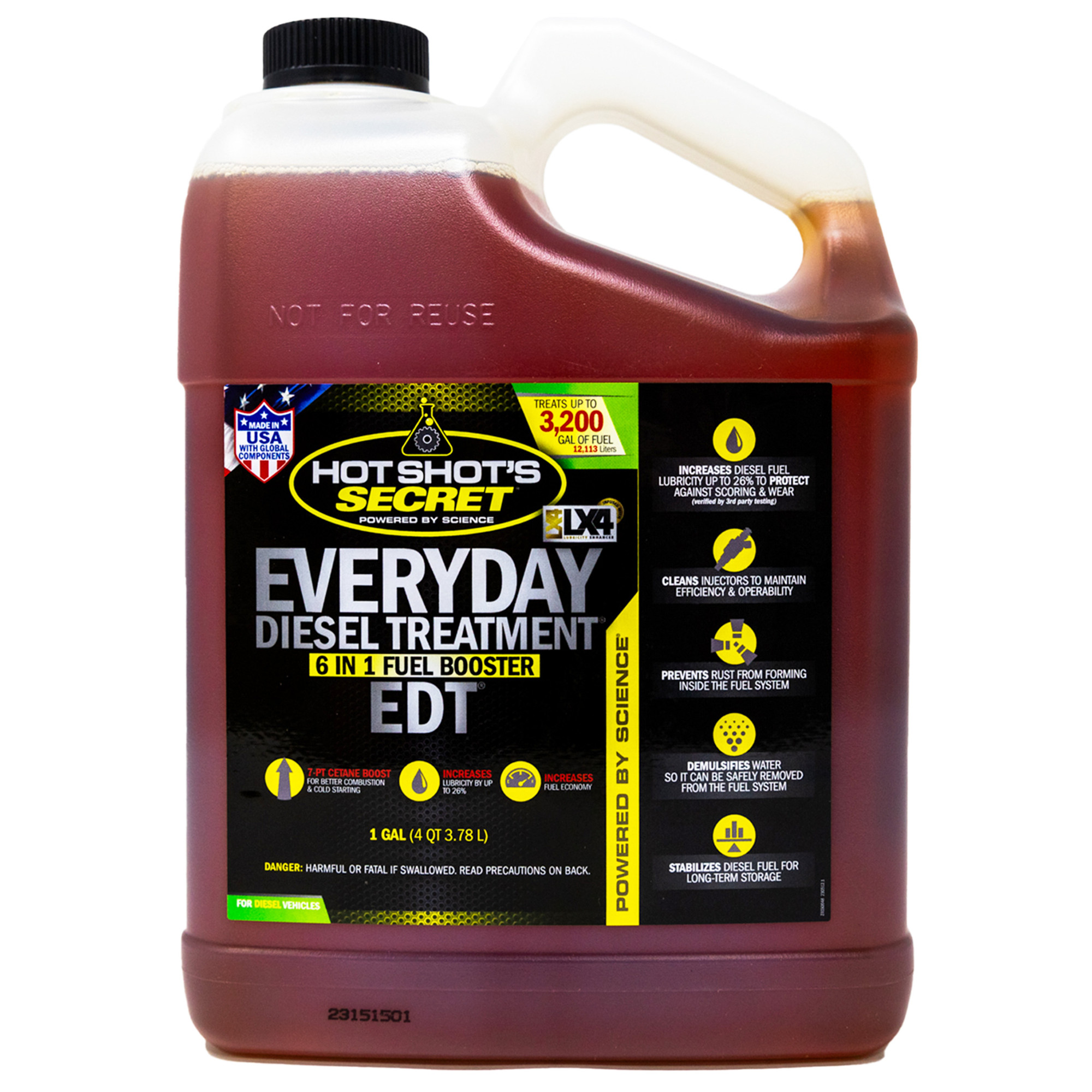 Hot Shot's Secret Hot Shot's Secret® Everyday Diesel Treatment® 6-In-1 Fuel Booster - 1 Gallon - (HSSEDT01G)