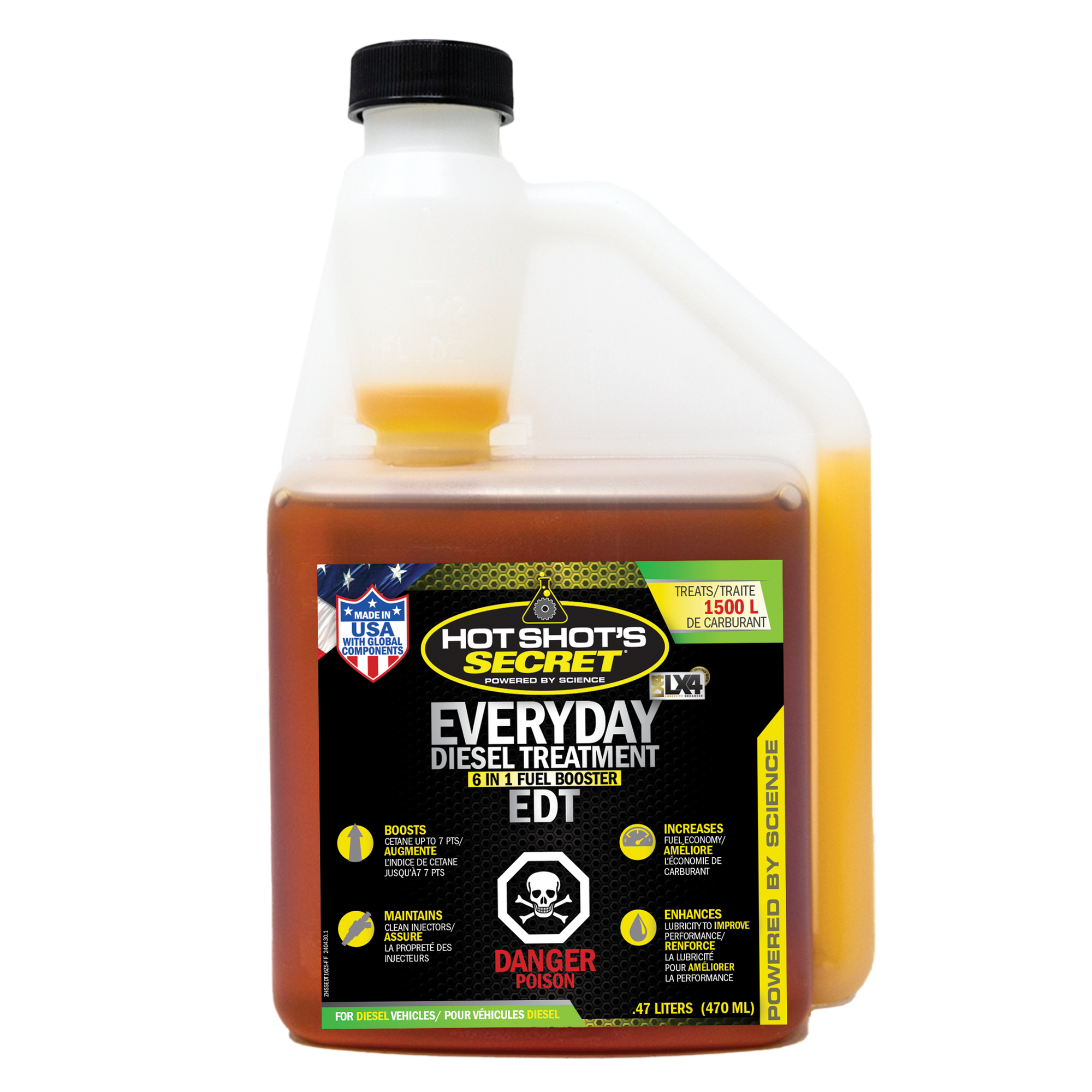 Hot Shot's Secret Hot Shot's Secret® Everyday Diesel Treatment® 6-In-1 Fuel Booster - .47L Squeeze Canadian - (HSSEDT16ZSPF)