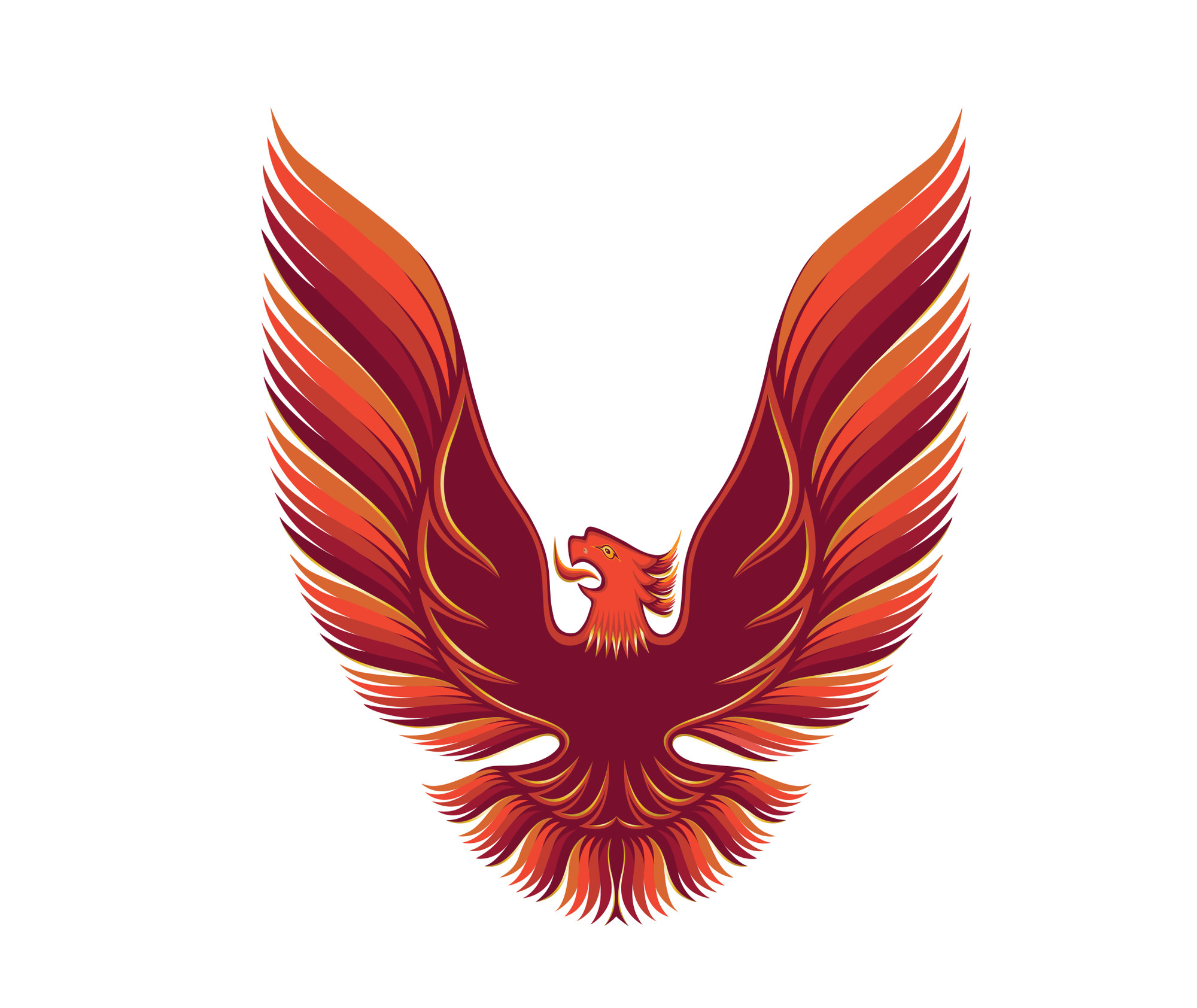 Trim Parts 1980 Pontiac Firebird Trans Am Red Hood Bird Vinyl Decal - (TPG-6271)