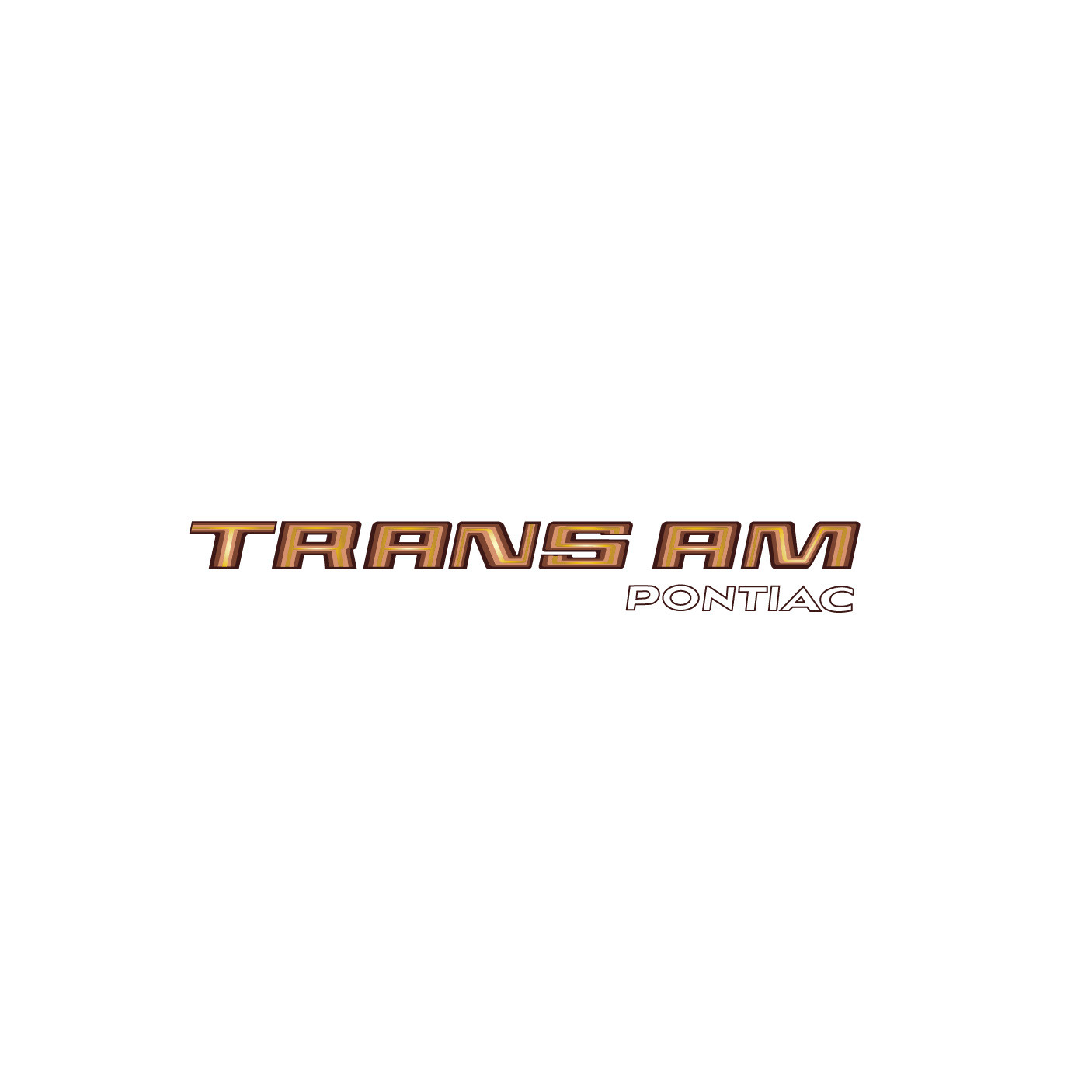 Trim Parts 1980 Trans Am Bronze Front Bumper Decal - (TPG-6773)