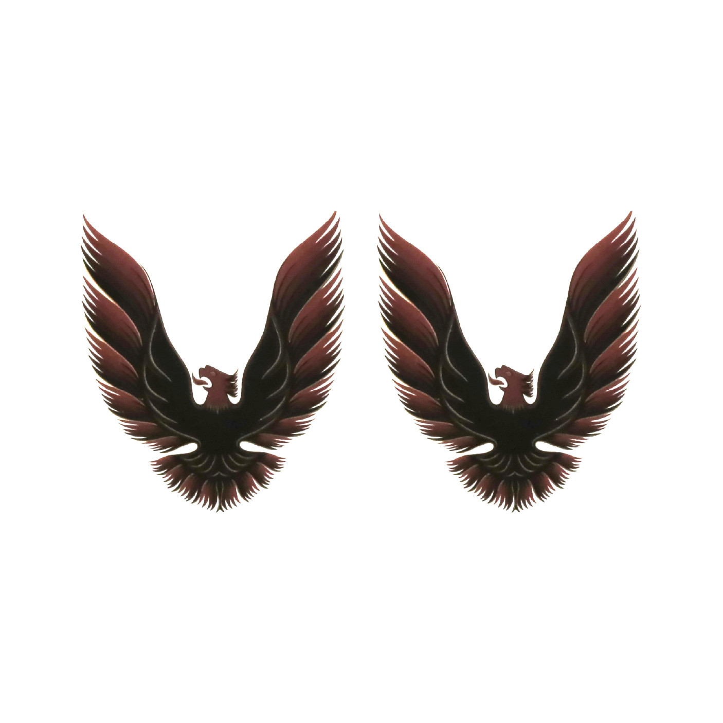 Trim Parts 1980 Firebird Formula and Trans Am Quarter Sail Panel Burgundy 3 Inch Bird Decal - (TPG-6770)