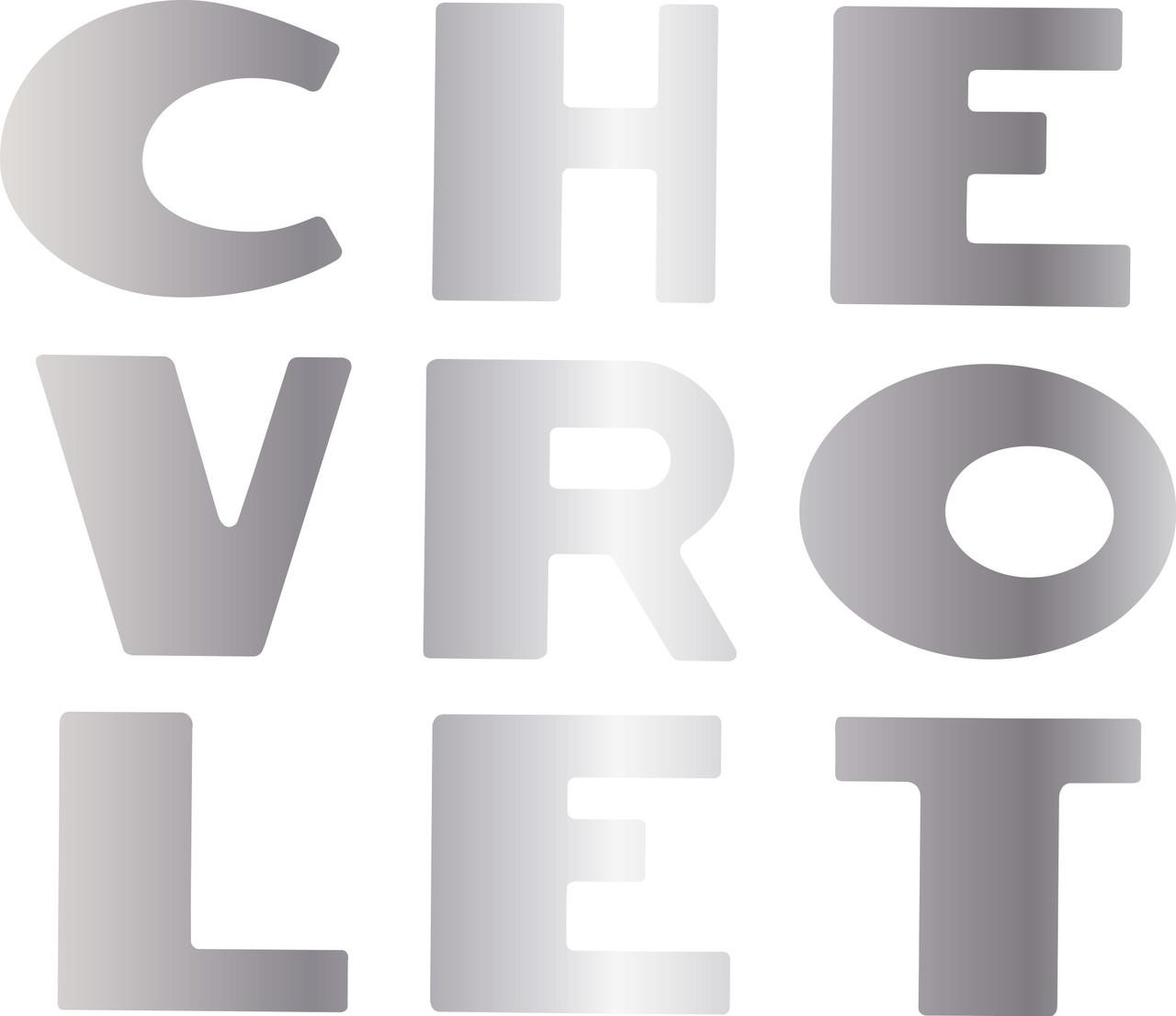  Trim Parts 1947-53 Chevy Step Side "Chevrolet" Letter set - Chrome - (TPG-9112) 