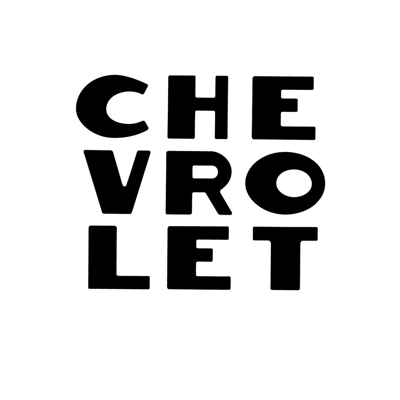  Trim Parts 1947-53 Chevy Stepside "Chevrolet" Letter set - Black - (TPG-9109) 