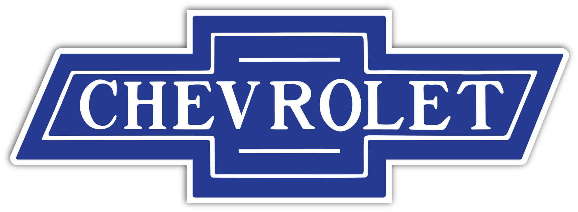 Trim Parts 1947-87 Clear on Blue "Chevrolet" Bowtie - 13" - (TPG-9126)