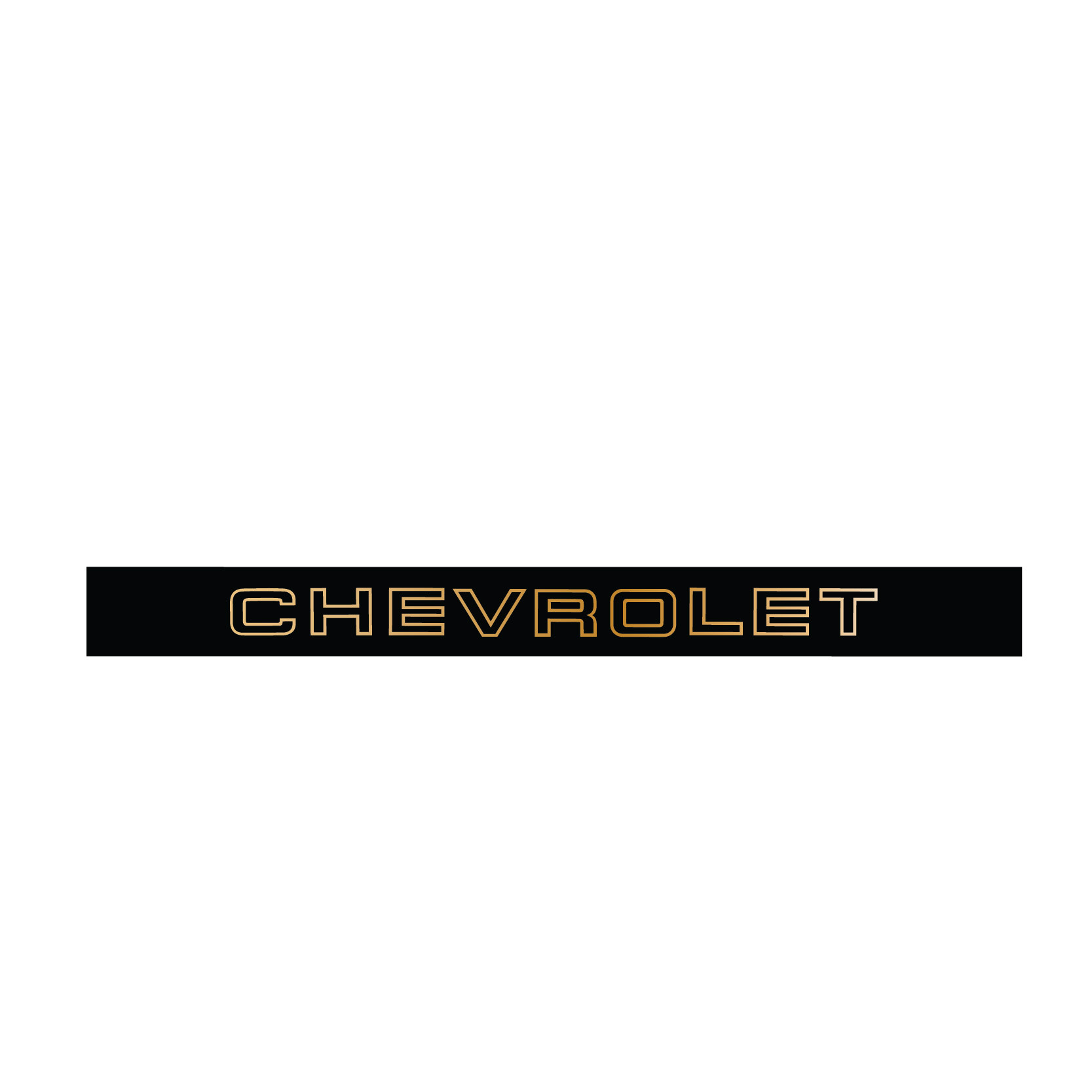 Trim Parts 1988-00 Chevrolet Stepside Truck Tailgate Decal Gold/Black - (TPG-9149)