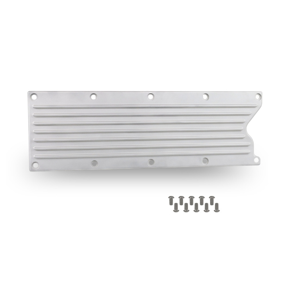The Right Stuff Gen III LS Valley Cover, Finned, Satin Finish - (G3LSVCF-S-K)