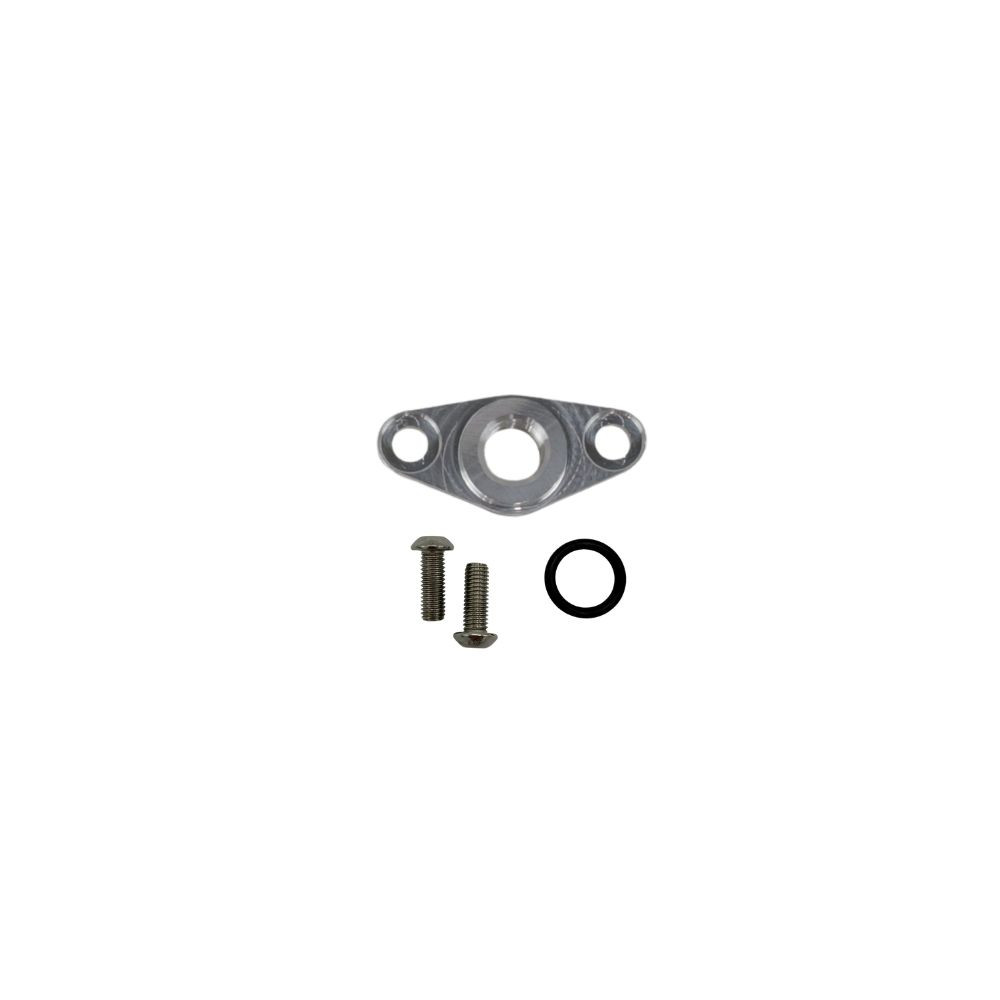 The Right Stuff Gen IV LS Valley Cover Oil Pressure Adapter, Natural Machined - (G4LSVCOP-K)
