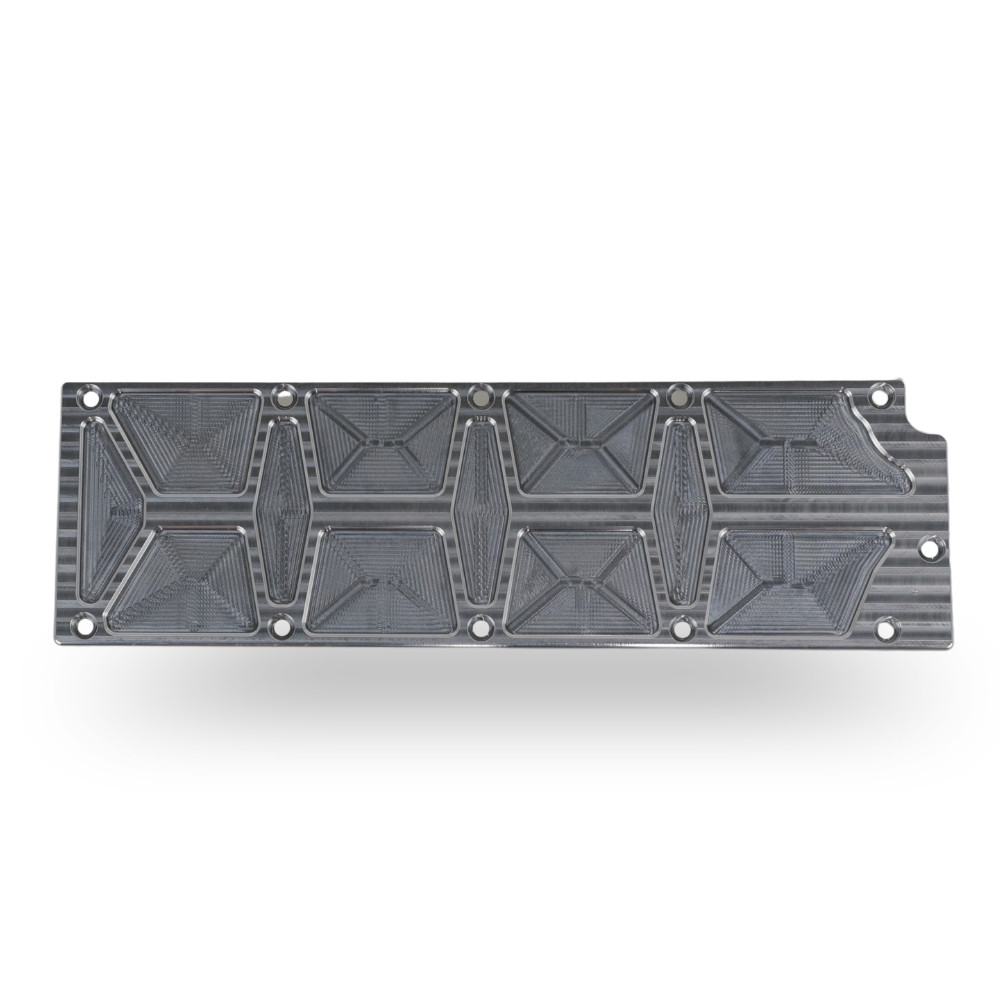 The Right Stuff Gen IV LS Valley Cover w/o Oil Pressure Sensor Adapter, Pocketed Natural Machined - (G4LSVCP-K)