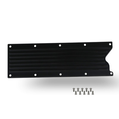 The Right Stuff Gen III LS Valley Cover, Finned, Black Anodized - (G3LSVCF-B-K)