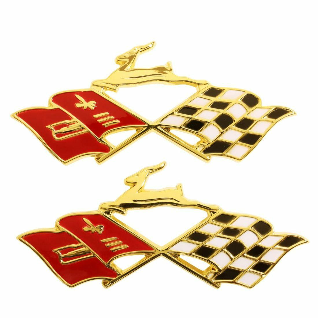 Trim Parts 1959 Chevrolet Impala Rear Quarter Panel Gold X-Flag
