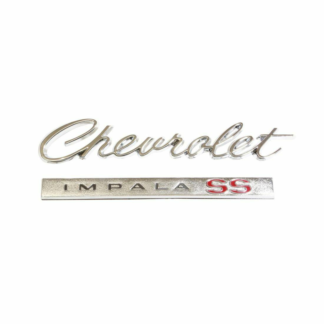 Trim Parts 1966 Chevrolet Impala 2-Piece Chevrolet Impala SS Trunk Emblem - 2568