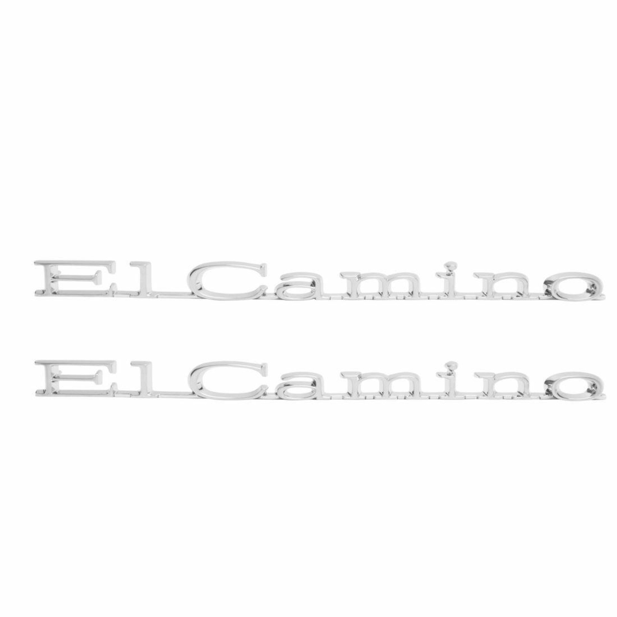 Trim Parts 1971-1975 Chevrolet El Camino Front Fender El Camino Emblem W/Fasteners, Pair - 4876