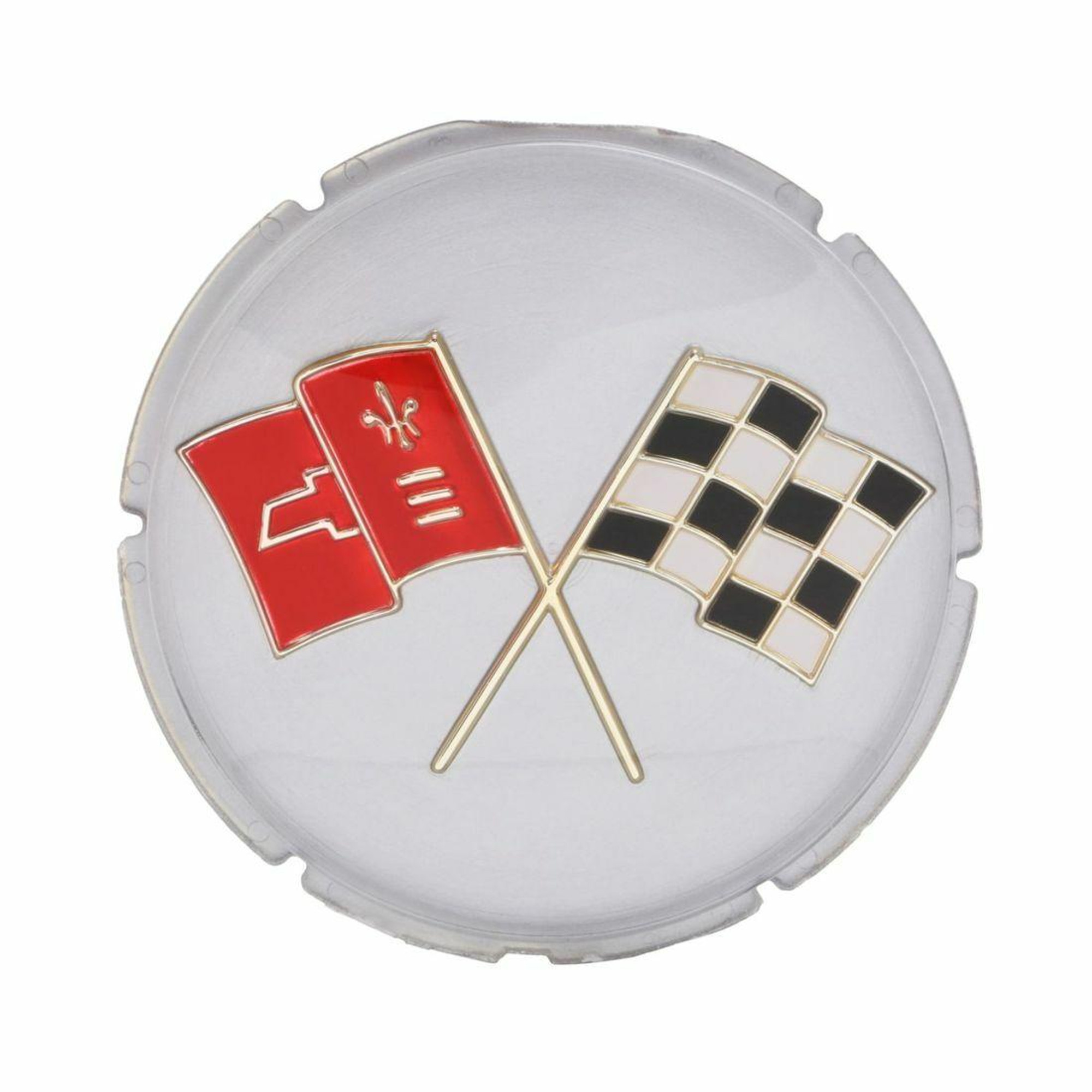 Trim Parts 1963 Chevrolet Late Corvette Gas Lid Emblem Only, Each - 5002