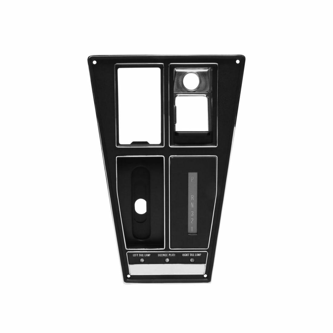 Trim Parts 1969 Late Chevrolet Corvette W/Air Automatic Console Plate Assembly, Each - 5452