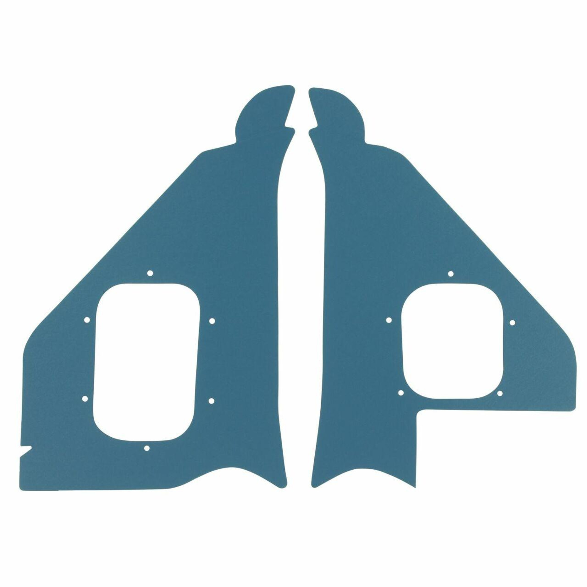 PUI Interiors 1955 Chevrolet Light Blue Deluxe Kick Panel - 55BK69