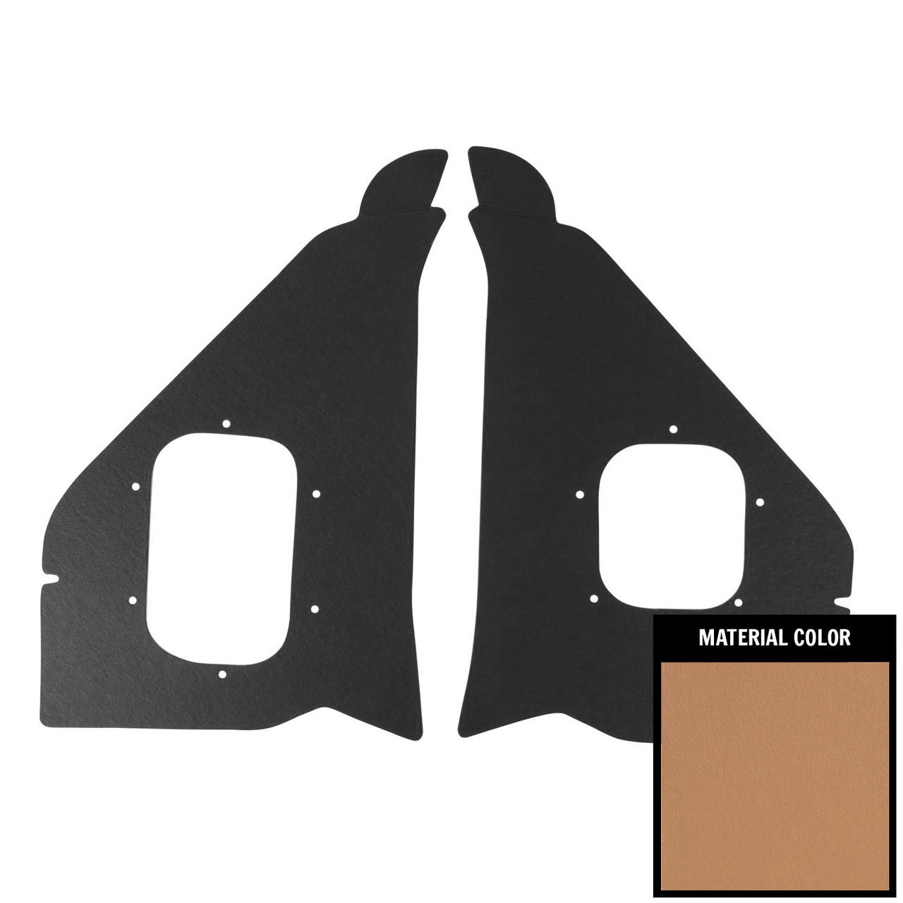 PUI Interiors 1956 Chevrolet Fawn Standard Kick Panel - 56BK16S