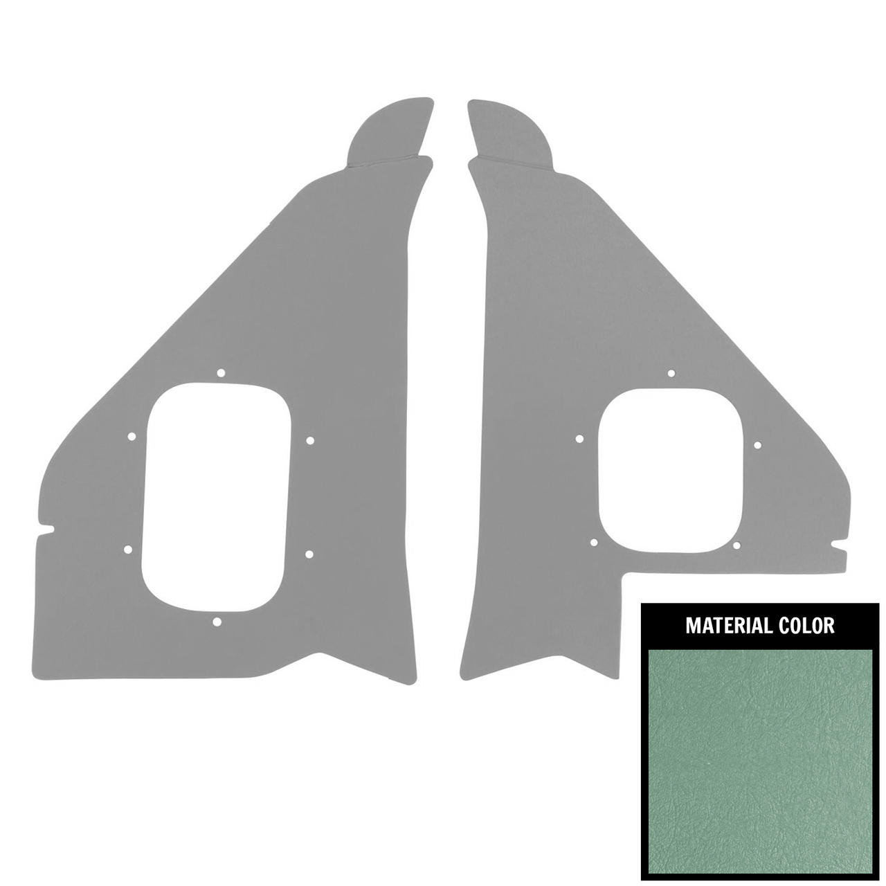 PUI Interiors 1956 Chevrolet Aqua Deluxe Kick Panel - 56BK74