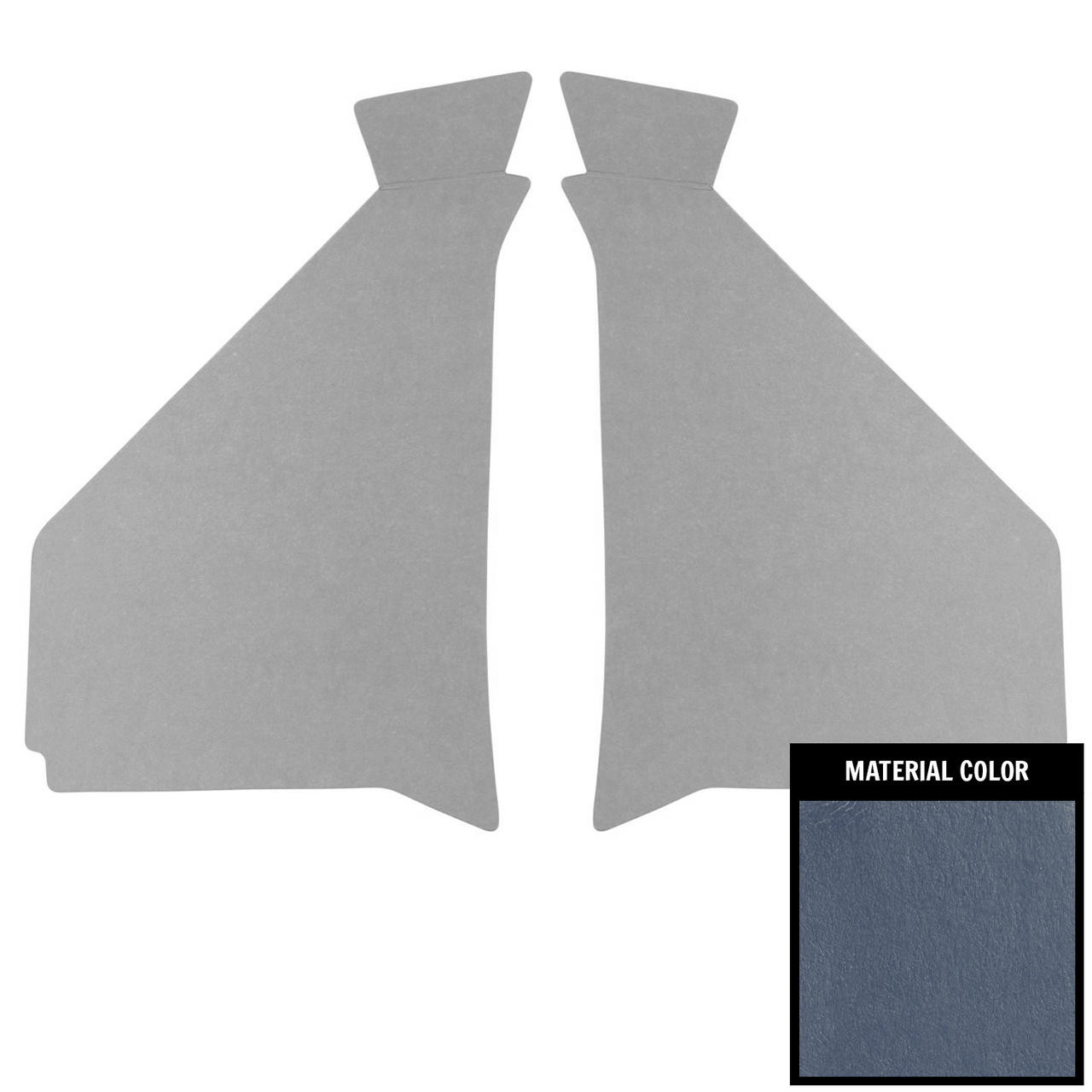 PUI Interiors 1957 Chevrolet Dark Blue Kick Panel - 57BK38