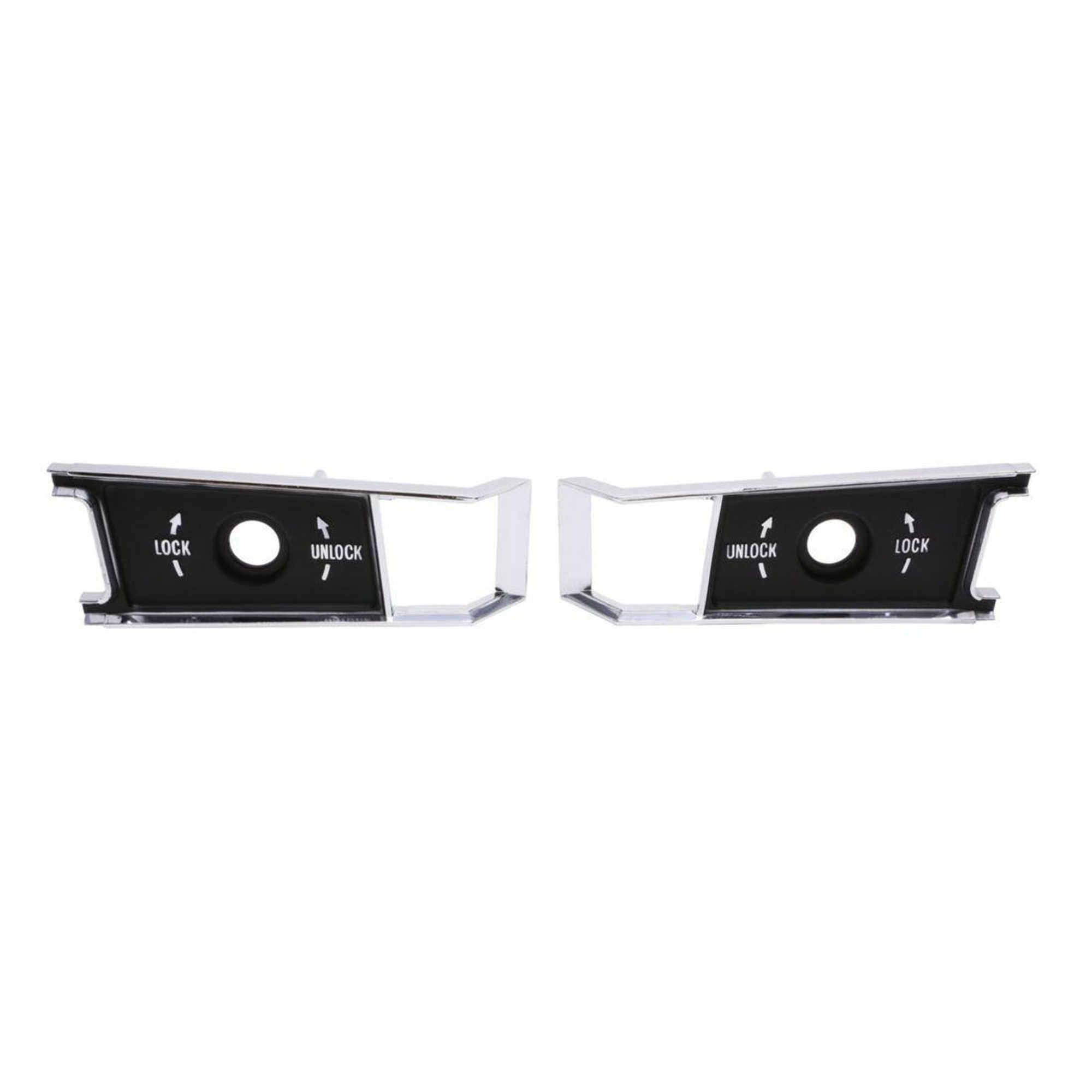 Trim Parts 1968-77 Chevrolet Corvette Inside Door Handle Bezel, Pair - 5950