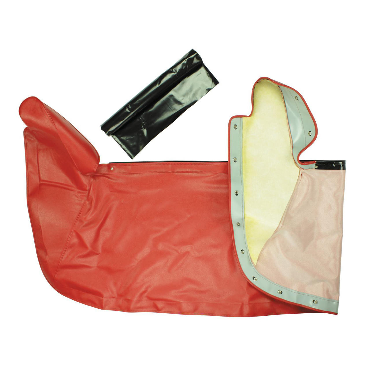 PUI Interiors 1959-1960 Buick Invicta/LeSabre/Electra Red Convertible Top Boot - 59UTC63