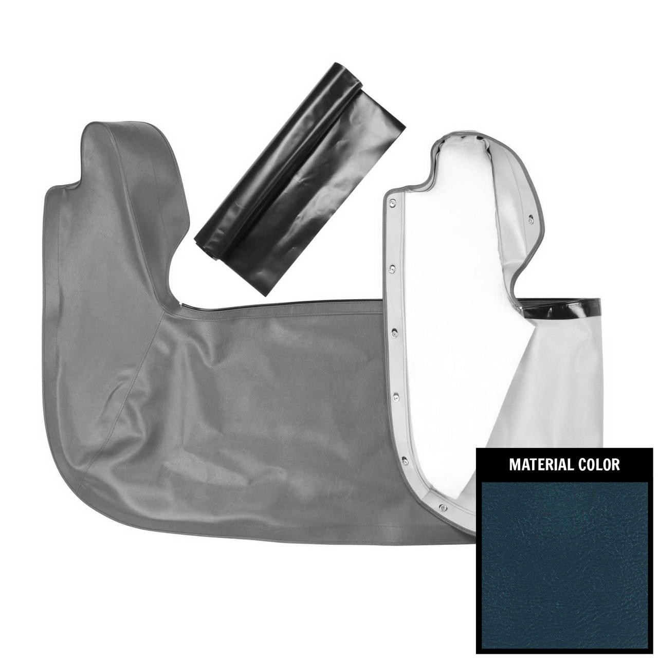 PUI Interiors 1961-1963 Chevrolet Impala Dark Blue Convertible Top Boot - 61BT54