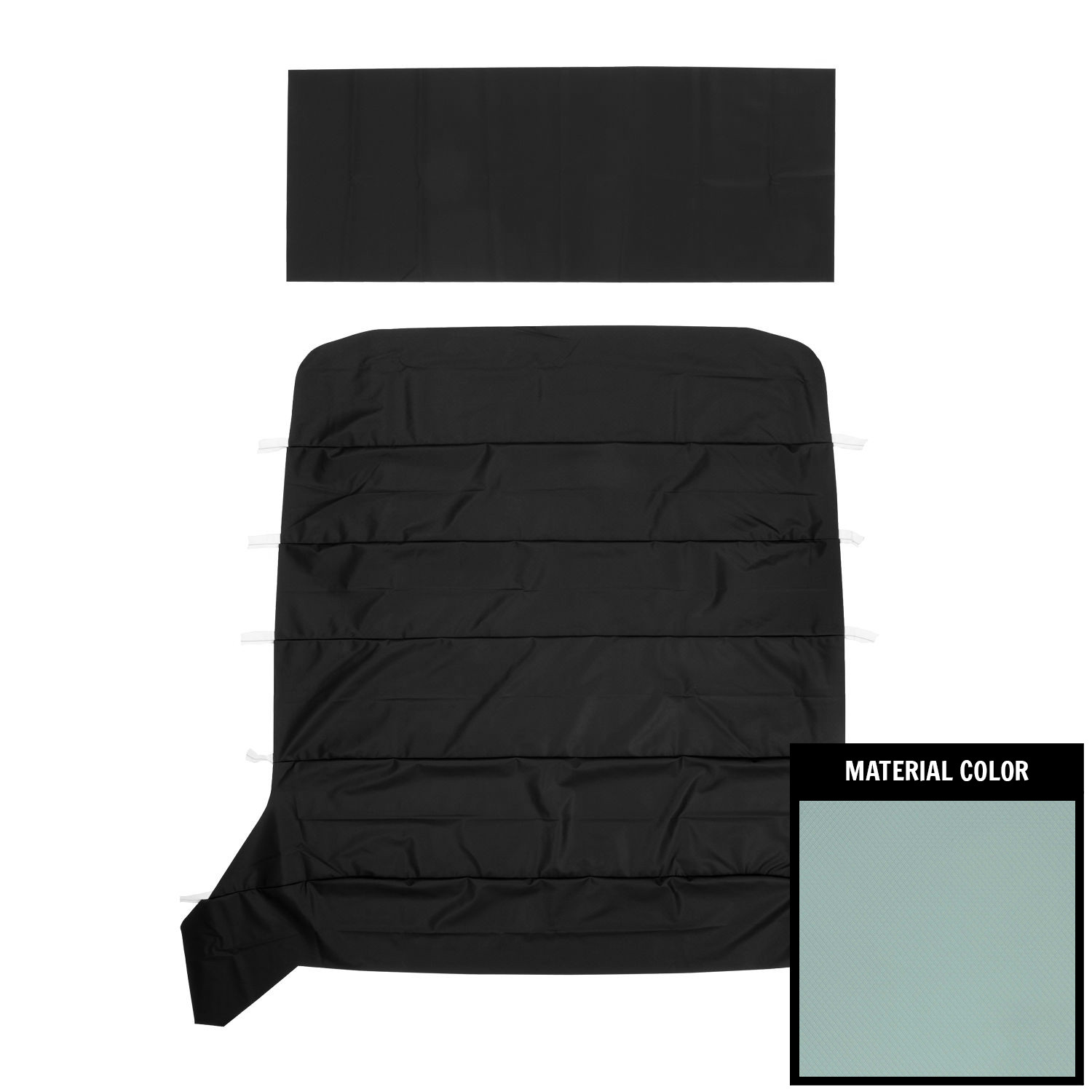 PUI Interiors 1962-1965 Chevy II/Nova Sedan Light Blue 5-Bow Basketweave Headliner - 62XH104AS