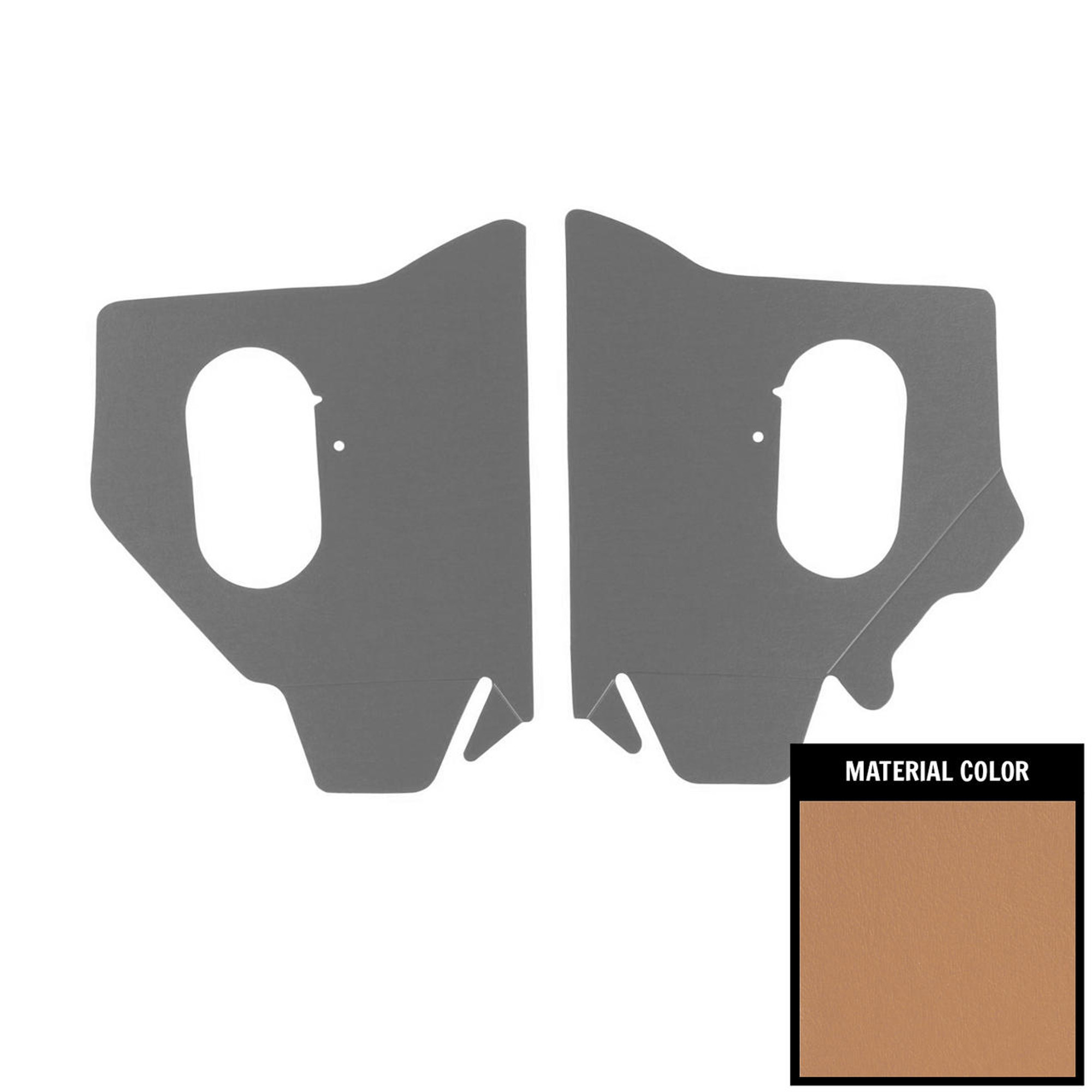 PUI Interiors 1962-1965 Chevrolet Nova Covertible Fawn Kick Panel - 62XK16V