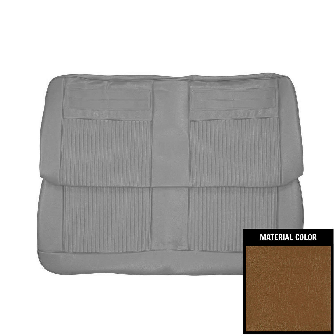 PUI Interiors 1962-1964 Chevrolet Nova 4 Door Saddle Front Bench Seat Cover - 62XS4D65B