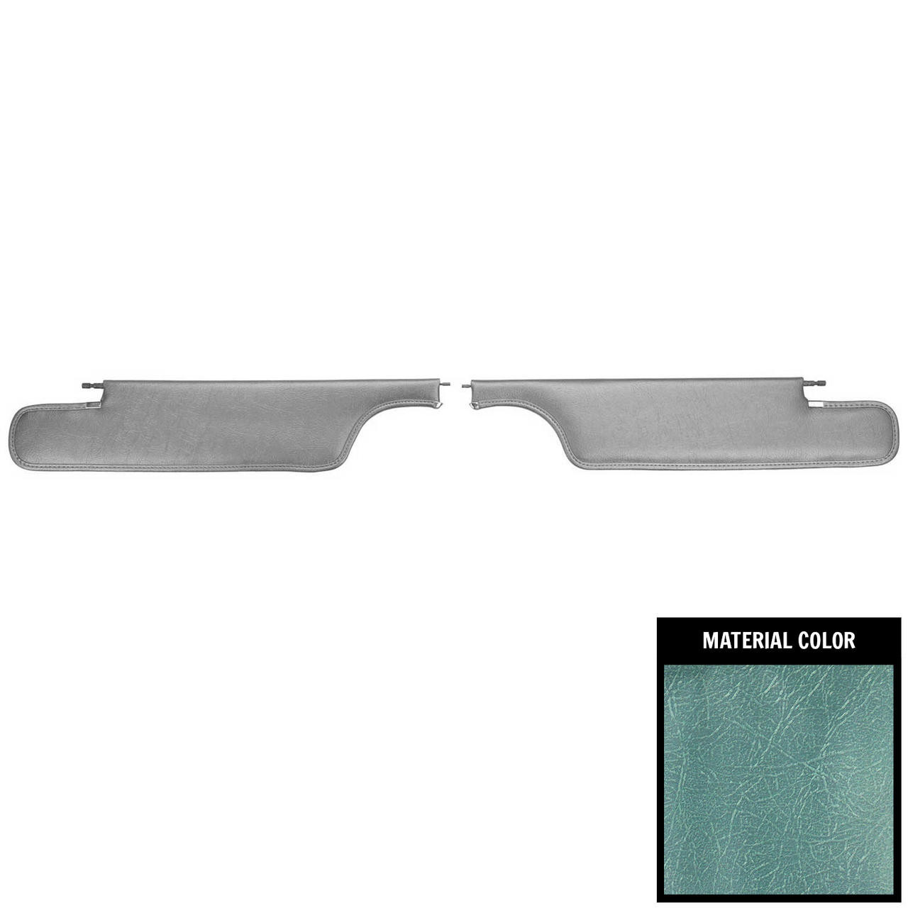 PUI Interiors 1962 Chevrolet Nova Convertible Light Blue Sun Visors - 62XV56V