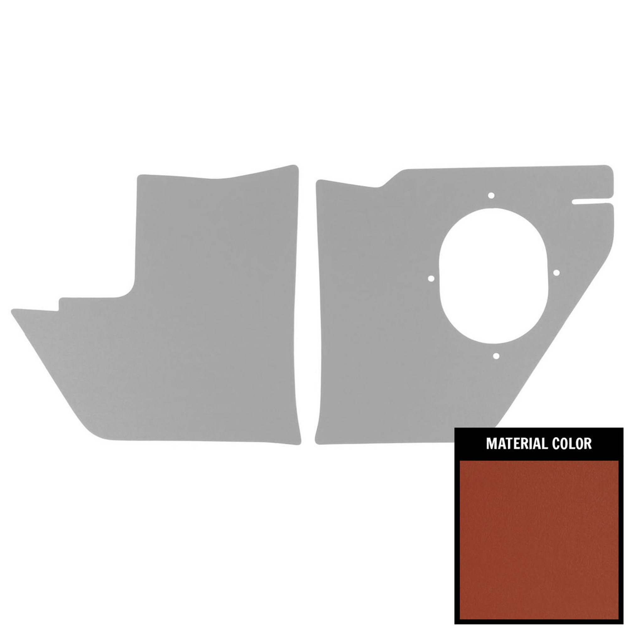 PUI Interiors 1963 Chevrolet Impala Red Kick Panel W/Air - 63BK67A