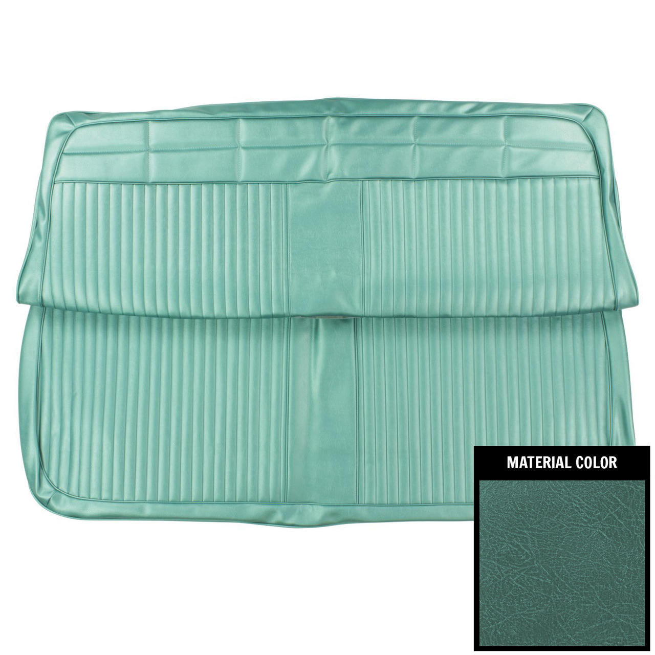 PUI Interiors 1963 Chevrolet Impala 4 Door Aqua Front Bench Seat Cover - 63BS4D50B
