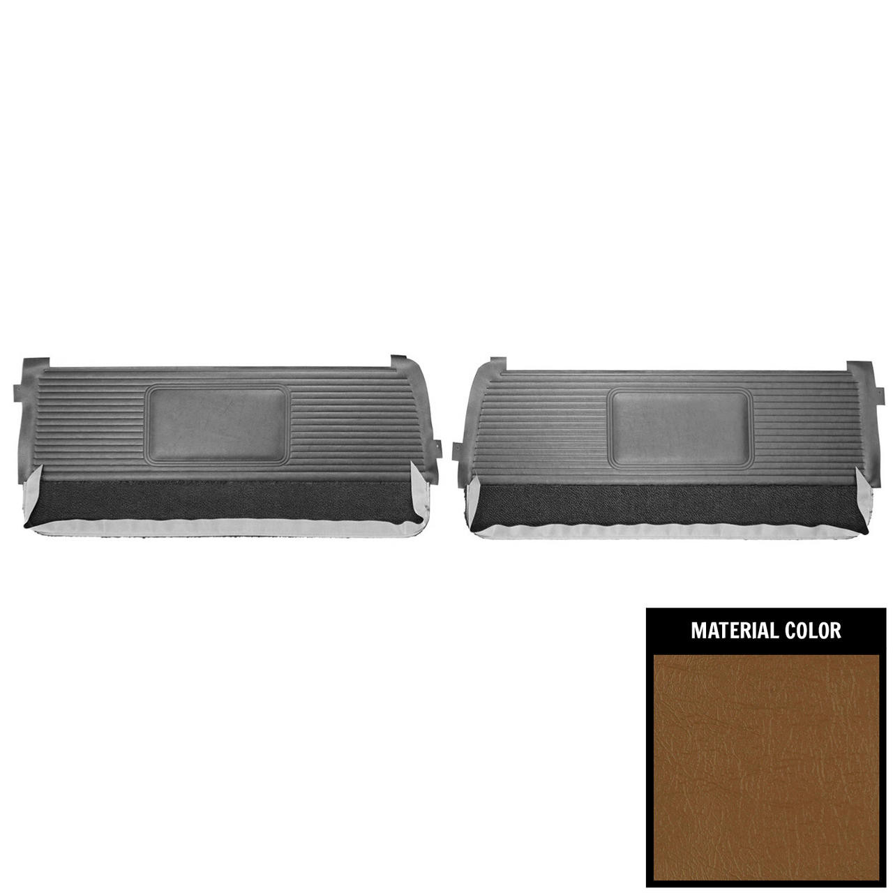 PUI Interiors 1963 Pontiac Lemans Saddle Front Door Panels - 63GD65