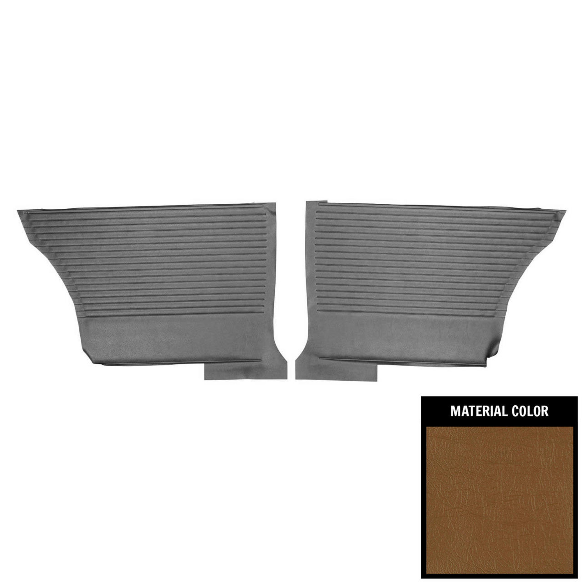 PUI Interiors 1963 Pontiac Lemans Hardtop Saddle Rear Door Panels - 63GD65C