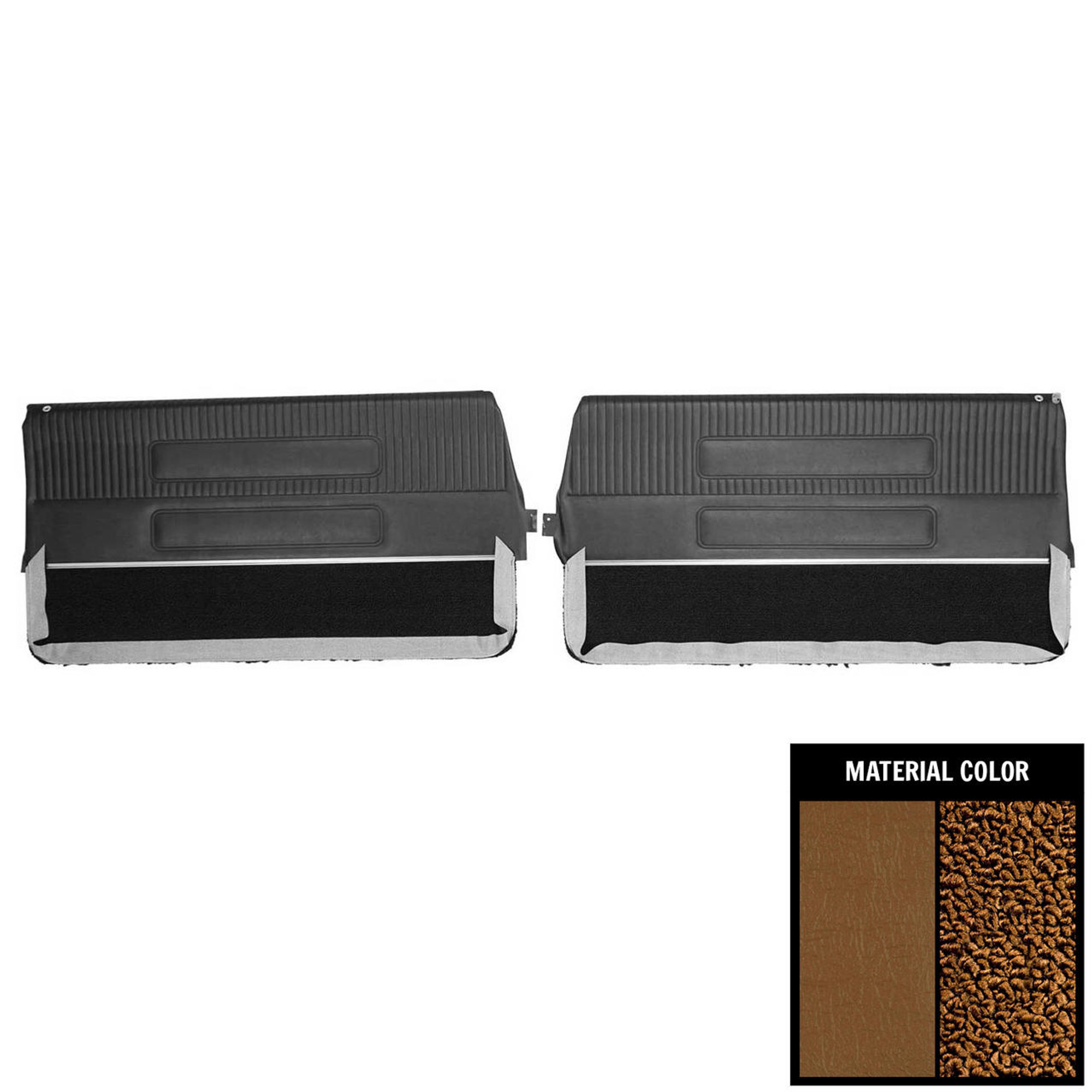 PUI Interiors 1963 Pontiac Grand Prix /Parisienne Pre-Assembled Saddle Front Door Panels - 63PD65-P