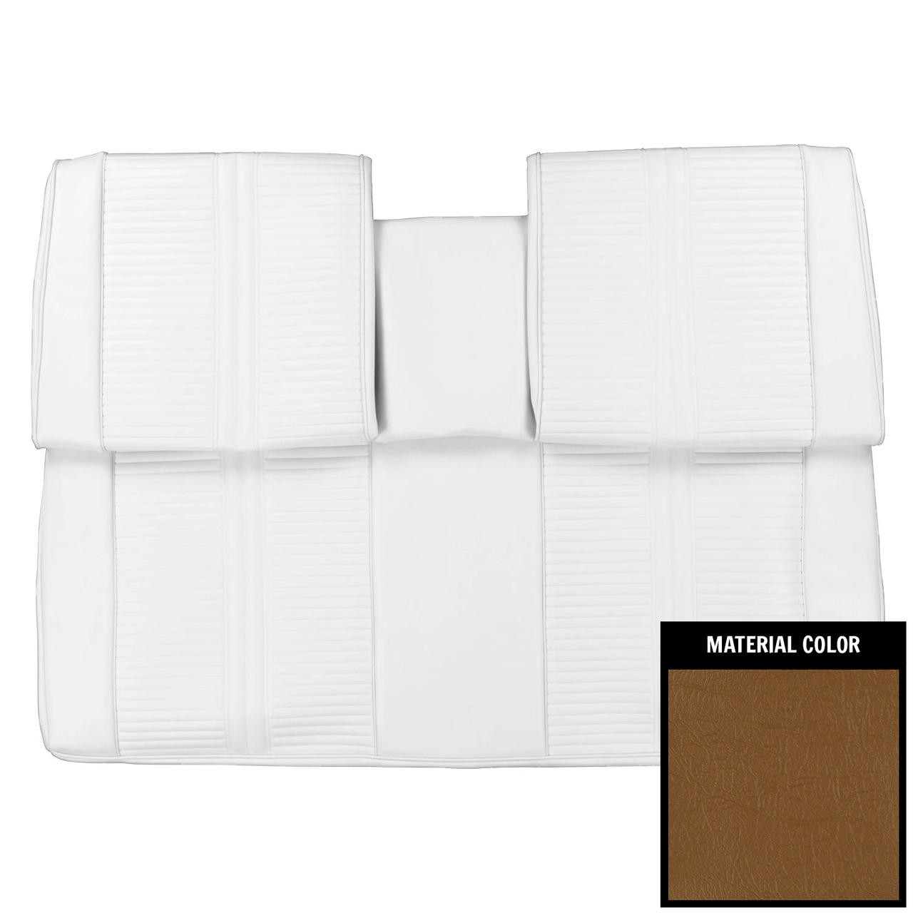 PUI Interiors 1963 Pontiac Grand Prix Hardtop Saddle Rear Bench Seat Cover - 63PS65C