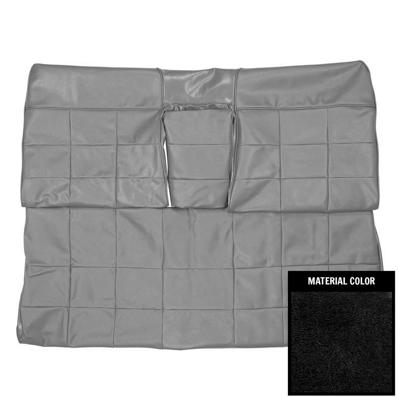 PUI Interiors 1963 Cadillac Deville Hardtop Red Rear Bench Seat W/Armrest Seat Cover - 63QSD30C1