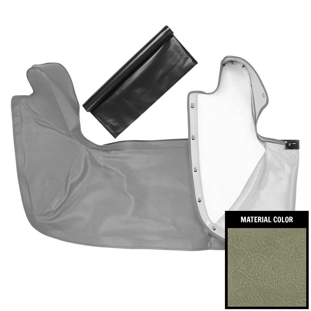 PUI Interiors 1962-1963 Chevrolet Nova Dark Fawn Convertible Top Boot - 63XT57