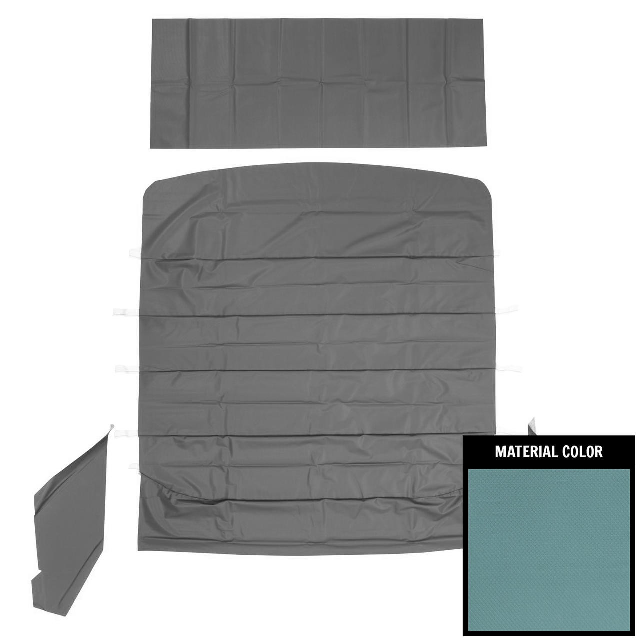 PUI Interiors 1964-1965 Chevrolet Chevelle Bright Blue Basketweave Headliner - 64AH106A