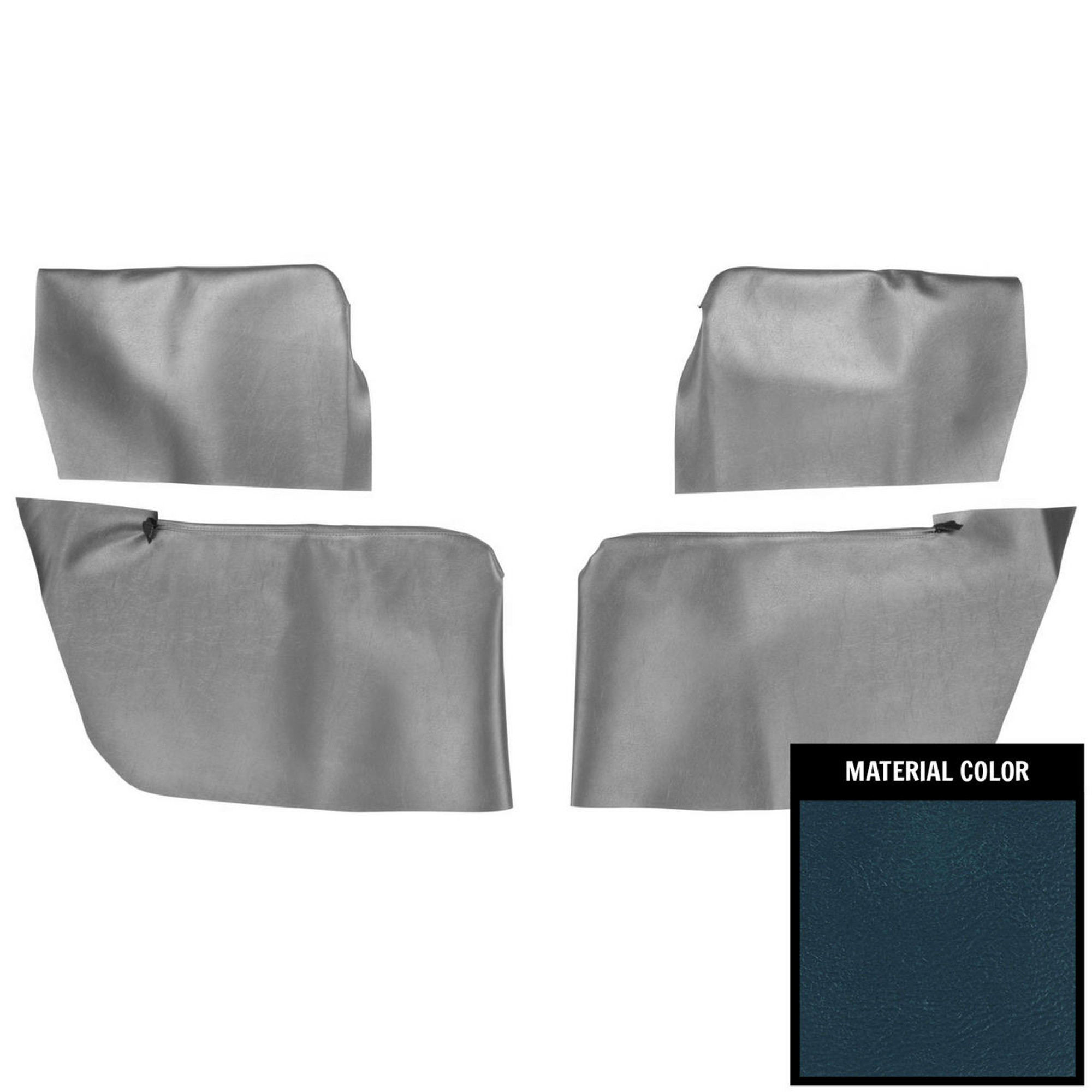 PUI Interiors 1964 Chevelle/GTO/Cutlass/Skylark Convertible Dark Blue Rear Armrest Cover - 64AR54