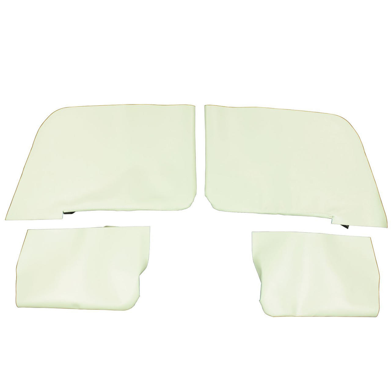 PUI Interiors 1964 Chevelle/GTO/Cutlass/Lemans/Skylark Convertible White Rear Armrest Cover - 64AR69