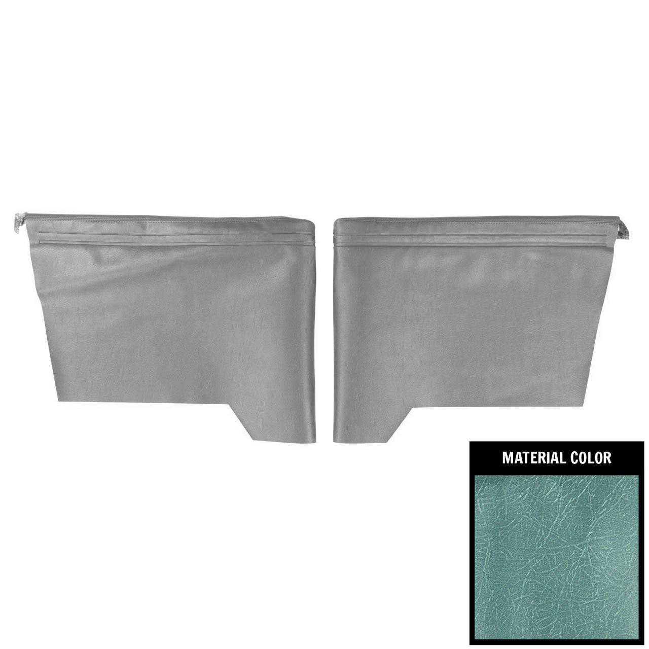 PUI Interiors 1964 Chevrolet Impala SS Hardtop Light Blue Rear Armrest Covers - 64BR56C