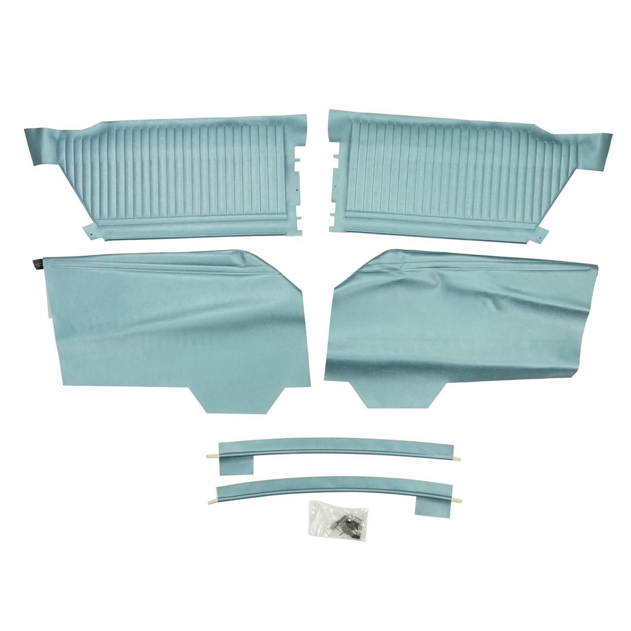 PUI Interiors 1964 Chevrolet Impala/SS Hardtop Light Blue Rear Door Panels - 64BSD56C