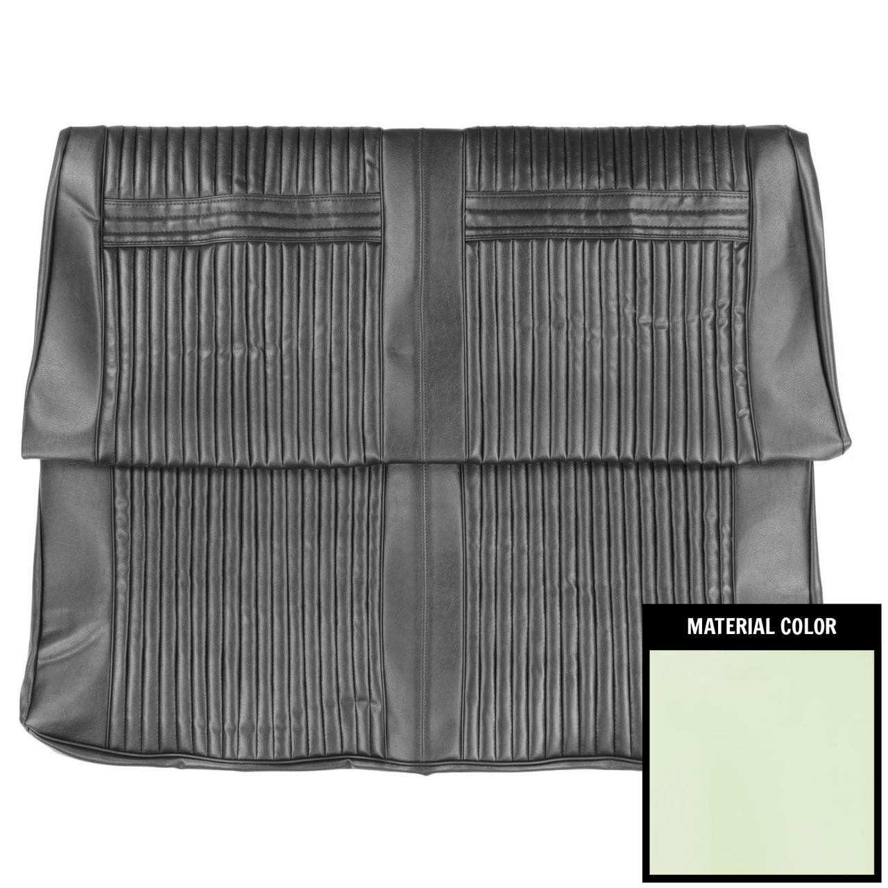 PUI Interiors 1964 Oldsmobile Cutlass Holiday Hardtop White Rear Bench Seat Cover - 64CS69CH