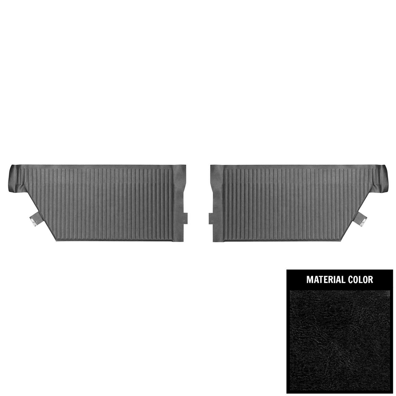 PUI Interiors 1964 Pontiac Grand Prix Hardtop Black Rear Door Panels - 64PD55C