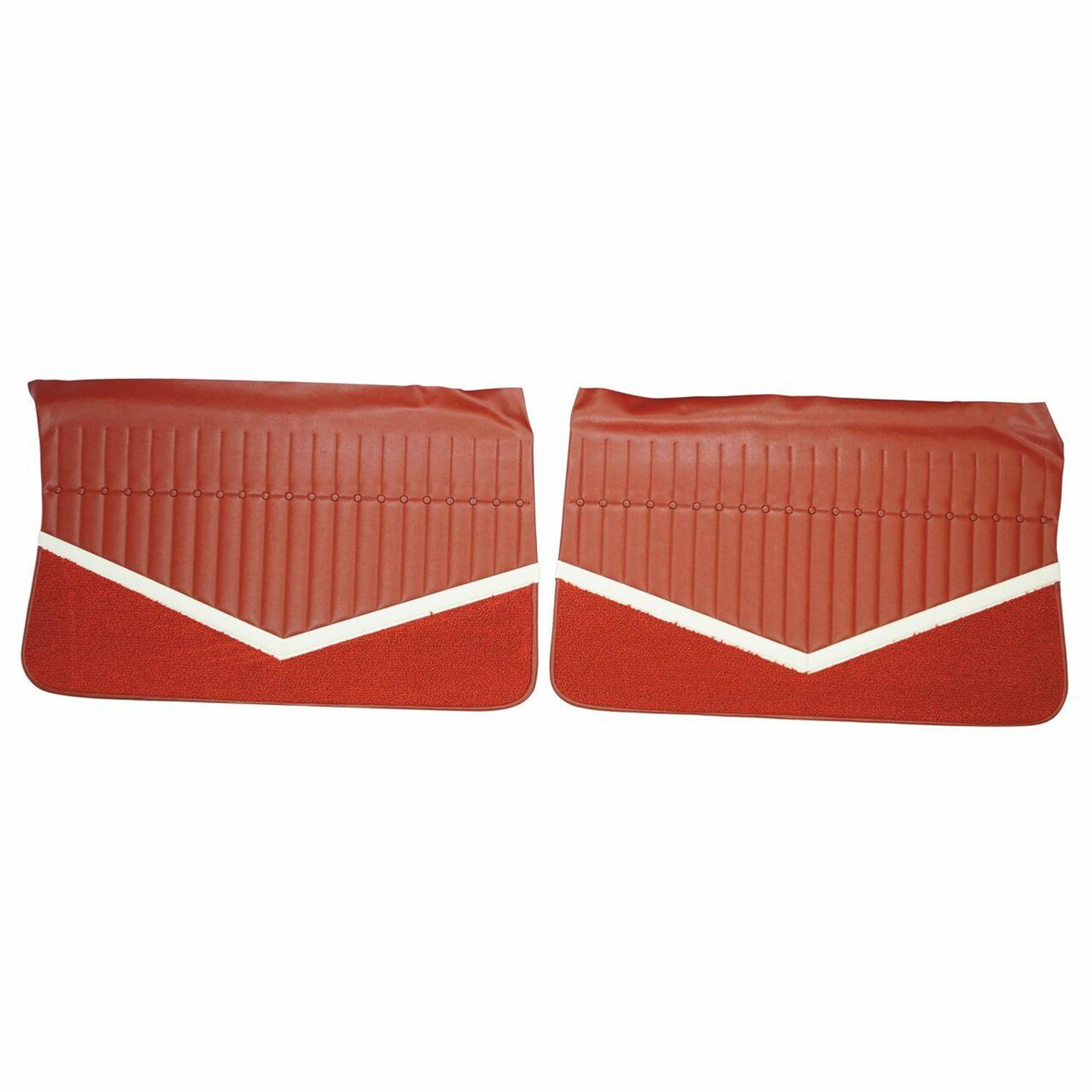PUI Interiors 1964 Buick Skylark Red Front Door Panels - 64UD64