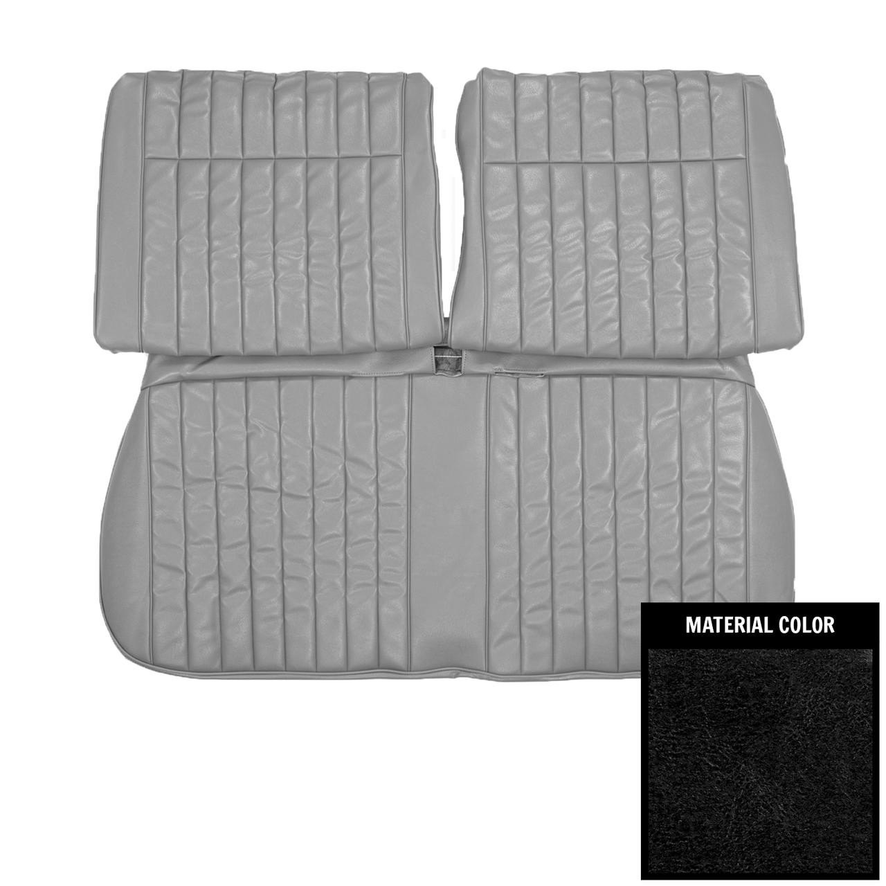 PUI Interiors 1964 Buick Skylark Black Front Bench Seat Cover - 64US55B