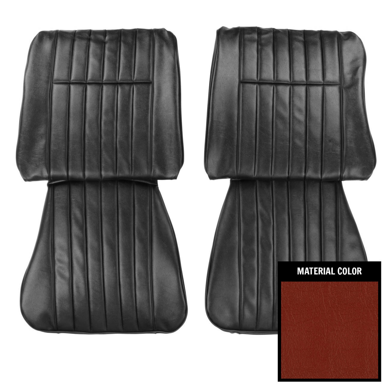 PUI Interiors 1964 Buick Skylark Red Front Bucket Seat Covers - 64US64U