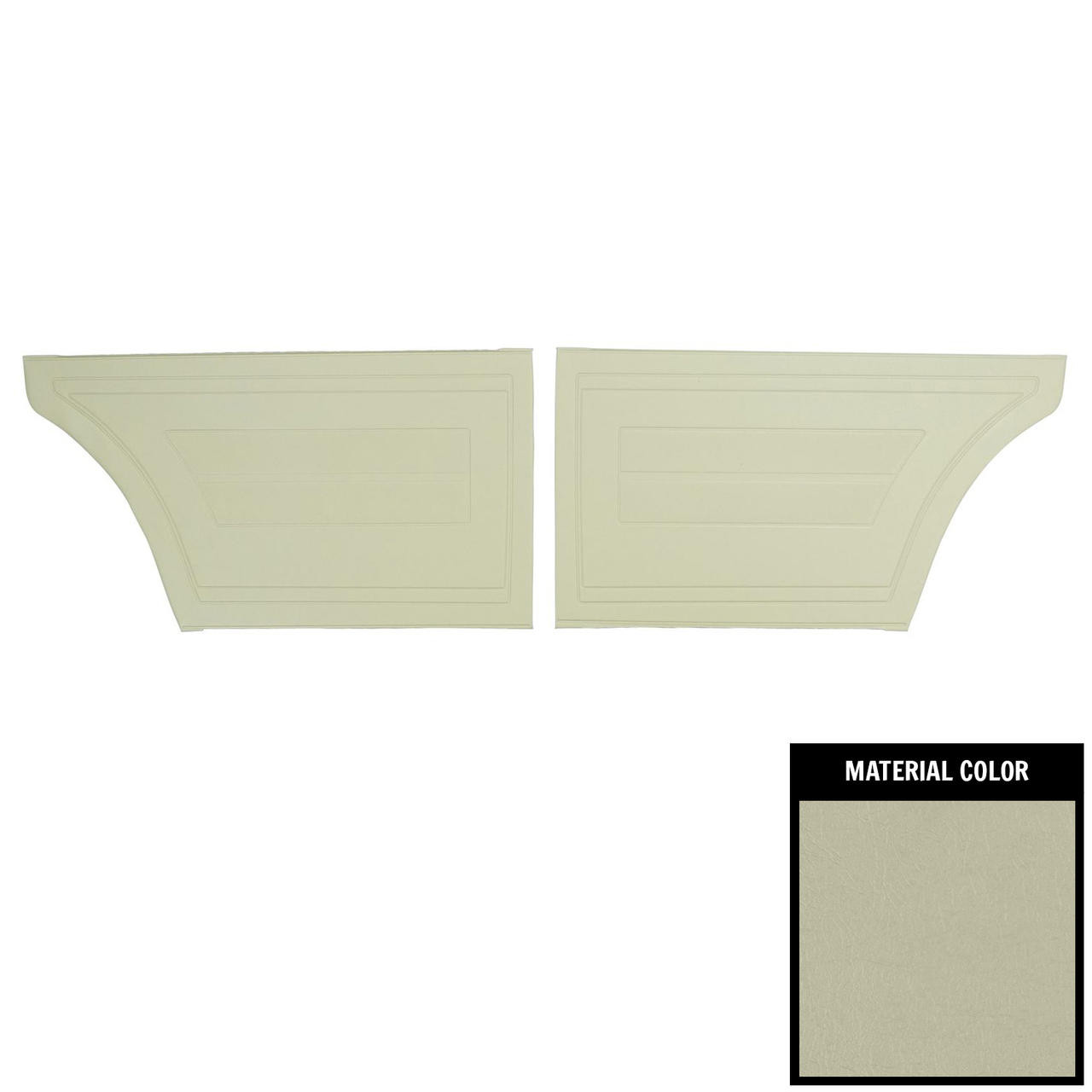 PUI Interiors 1964 Chevrolet Nova 4-Door Sedan/WagonLight Fawn Rear Door Panels - 64XD4D58R
